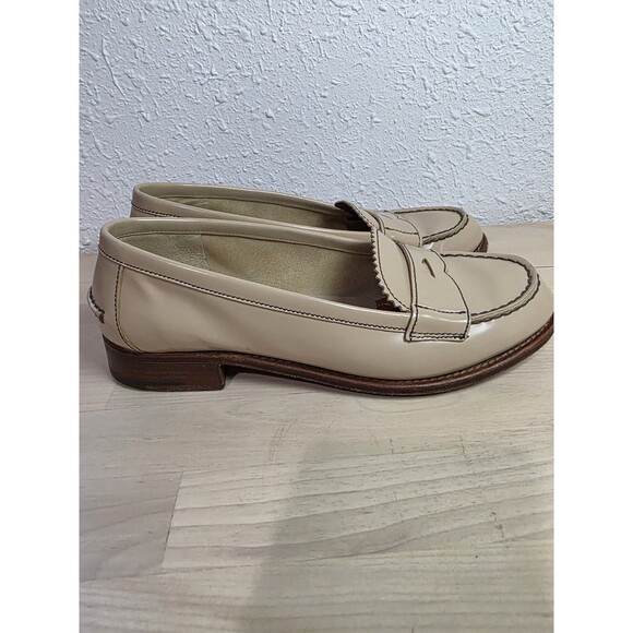 Ladies PRADA Leather Beige Colored Loafers Sz 35.5 US 5- Italy - Picture 13 of 13